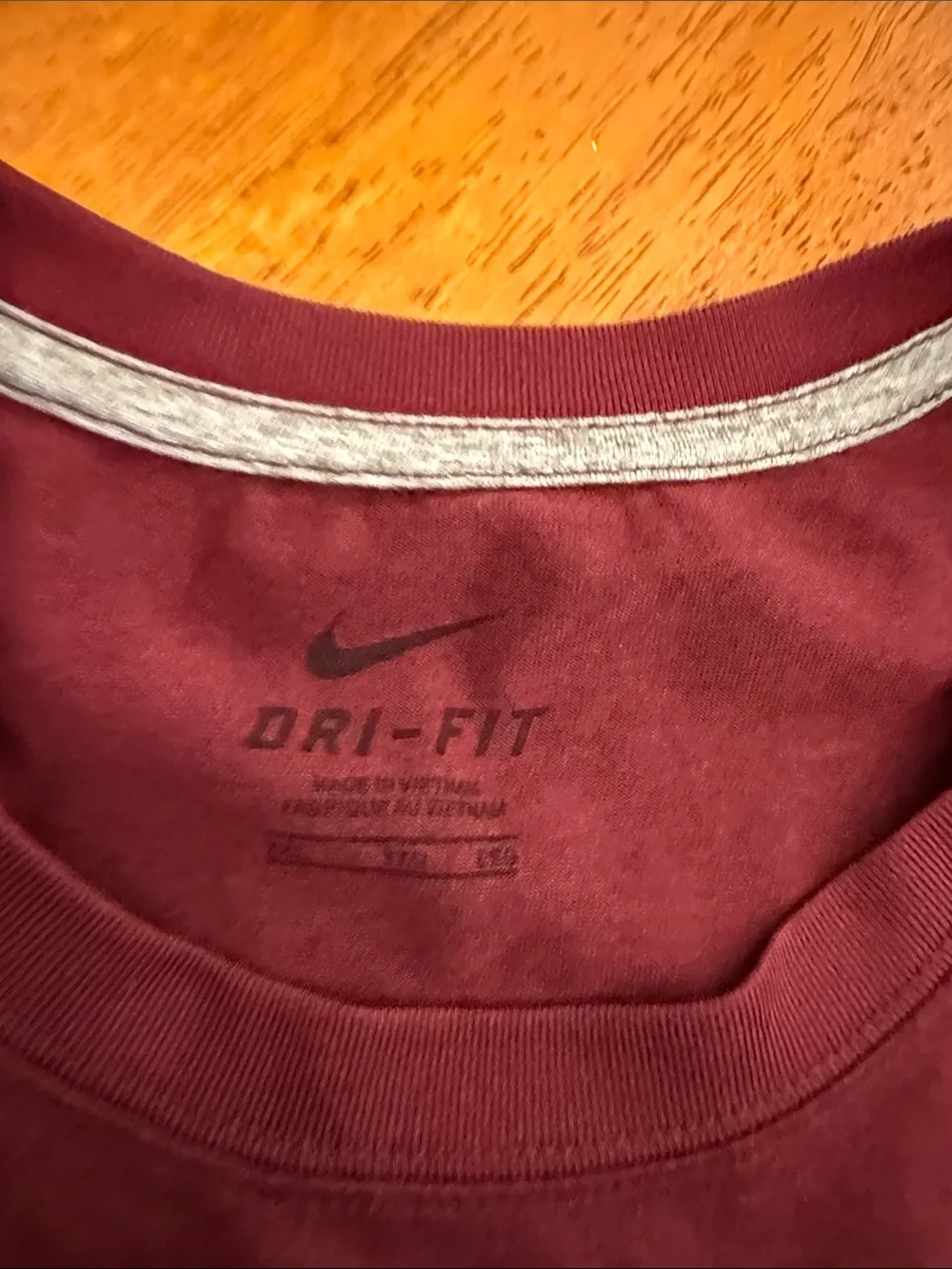 Nike Sleeveless Virginia Tech Basketball Tee - Maroon with Orange Logo xxl